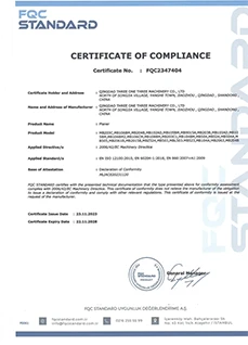 Our Certificate
